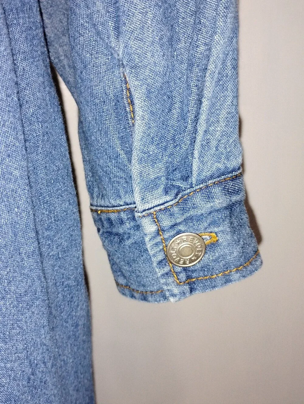RETRO REVOLT DENIM MAXI DRESS